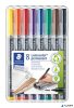Alkoholos marker készlet, OHP, 1 mm, STAEDTLER "Lumocolor® 317 M", 8 különböző szín