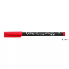   Alkoholos marker, OHP, 0,6 mm, STAEDTLER "Lumocolor® 318 F", piros