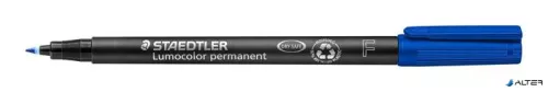 Alkoholos marker, OHP, 0,6 mm, STAEDTLER "Lumocolor® 318 F", kék