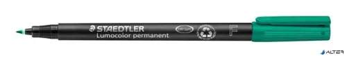 Alkoholos marker, OHP, 0,6 mm, STAEDTLER "Lumocolor® 318 F", zöld