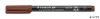 Alkoholos marker, OHP, 0,6 mm, STAEDTLER "Lumocolor® 318 F", barna