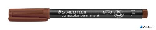 Alkoholos marker, OHP, 0,6 mm, STAEDTLER 'Lumocolor® 318 F', barna