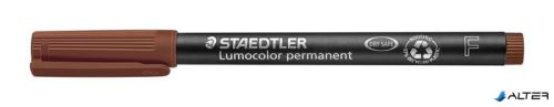 Alkoholos marker, OHP, 0,6 mm, STAEDTLER "Lumocolor® 318 F", barna