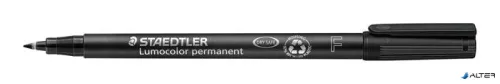 Alkoholos marker, OHP, 0,6 mm, STAEDTLER "Lumocolor® 318 F", fekete