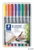 Alkoholos marker készlet, OHP, 0,6 mm, STAEDTLER "Lumocolor® 318 F", 8 különböző szín