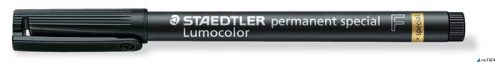 Alkoholos marker, 0,6 mm, STAEDTLER 'Lumocolor® special 319 F', fekete