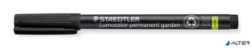 Alkoholos marker, 1 mm, kúpos, STAEDTLER "Lumocolor® garden 319 GM", fekete