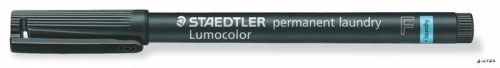 Textil jelölő alkoholos marker, 0,6 mm, kúpos, STAEDTLER "Lumocolor® laundry 319 LM", fekete