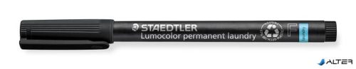 Textil jelölő alkoholos marker, 0,6 mm, kúpos, STAEDTLER "Lumocolor® laundry 319 LM", fekete