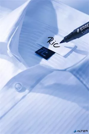 Textil jelölő alkoholos marker, 0,6 mm, kúpos, STAEDTLER 'Lumocolor® laundry 319 LM', fekete