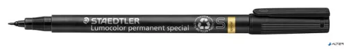 Alkoholos marker, 0,4 mm, STAEDTLER "Lumocolor® special 319 S", fekete
