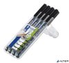 Alkoholos marker készlet, OHP, STAEDTLER "Lumocolor® 31", 4 különböző vonalvastagság, fekete