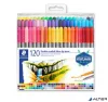 Filctoll készlet, 0,8/3,0 mm, kétvégű, STAEDTLER® "3200", 120 különböző szín
