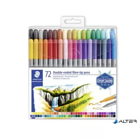   Filctoll készlet, 0,8/3,0 mm, kétvégű, STAEDTLER® "3200", 72 különböző szín