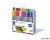 Filctoll készlet, 0,8/3,0 mm, kétvégű, STAEDTLER® "3200", 72 különböző szín