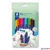 Rostirón készlet, 1 mm, STAEDTLER "Triplus 323", 10 különböző szín