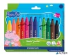 Filctoll készlet, 2,5 mm, kimosható, jumbo, STAEDTLER „Noris® junior 329”, Peppa malac, 12 szín