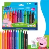 Filctoll készlet, 2,5 mm, kimosható, jumbo, STAEDTLER „Noris® junior 329”, Peppa malac, 12 szín