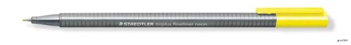 Tűfilc, 0,3 mm, STAEDTLER 'Triplus 334', neonsárga