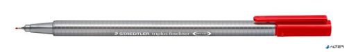 Tűfilc, 0,3 mm, STAEDTLER "Triplus 334", piros