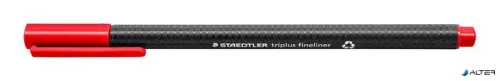 Tűfilc, 0,3 mm, STAEDTLER 'Triplus 334', piros