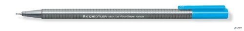 Tűfilc, 0,3 mm, STAEDTLER 'Triplus 334', neonkék