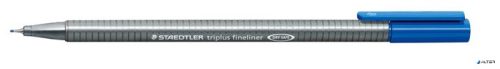 Tűfilc, 0,3 mm, STAEDTLER "Triplus 334", ciánkék