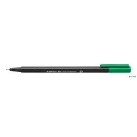 Tűfilc, 0,3 mm, STAEDTLER 'Triplus 334', zöld