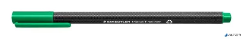 Tűfilc, 0,3 mm, STAEDTLER 'Triplus 334', zöld