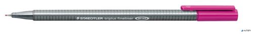 Tűfilc, 0,3 mm, STAEDTLER "Triplus 334", sötétmályva