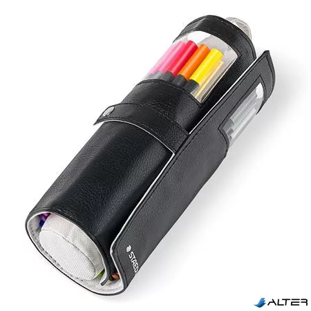 Tűfilc készlet feltekerhető tolltartóban vegyes színekben, 0,3 mm, STAEDTLER 'Triplus® 334', 20 különböző szín