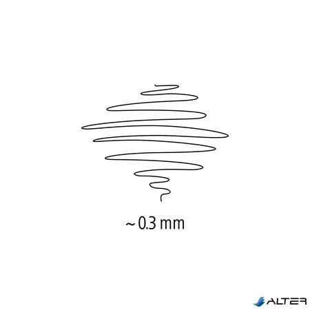 Tűfilc készlet feltekerhető tolltartóban vegyes színekben, 0,3 mm, STAEDTLER 'Triplus® 334', 20 különböző szín