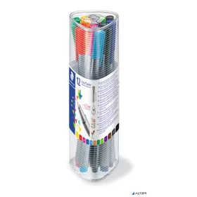   Tűfilc készlet, 0,3 mm, STAEDTLER "Triplus 334", 12 különböző szín