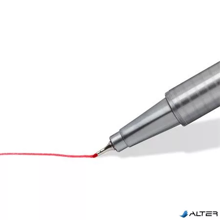 Tűfilc készlet, 0,3 mm, STAEDTLER "Triplus 334", 12 különböző szín