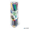 Tűfilc készlet, 0,3 mm, STAEDTLER "Triplus 334", 12 különböző szín