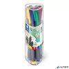 Tűfilc készlet, 0,3 mm, STAEDTLER "Triplus 334", 12 különböző szín