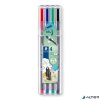 Tűfilc készlet, 0,3 mm, STAEDTLER "Triplus 334", 4 különböző szín