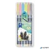Tűfilc készlet, 0,3 mm, STAEDTLER "Triplus® 334", 6 különböző pasztell szín
