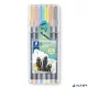 Tűfilc készlet, 0,3 mm, STAEDTLER 'Triplus® 334', 6 különböző pasztell szín