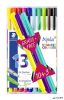 Tűfilc készlet, 0,3 mm, STAEDTLER "Triplus 334", 10+3 különböző szín