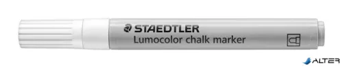 Krétamarker, 2,4 mm, kúpos, STAEDTLER "Lumocolor® 344", fehér