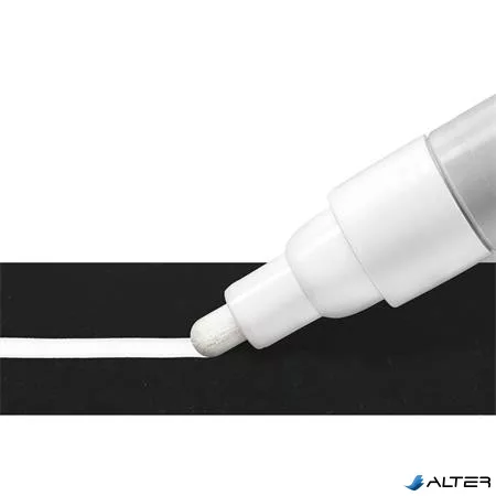 Krétamarker, 2,4 mm, kúpos, STAEDTLER "Lumocolor® 344", fehér