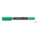 Alkoholos marker, 0,6/1,5 mm, kúpos, kétvégű, STAEDTLER 'Lumocolor® duo 348', zöld