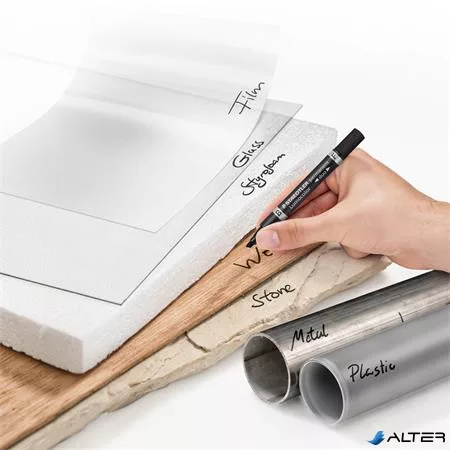 Alkoholos marker, 0,6/1,5 mm, kúpos, kétvégű, STAEDTLER 'Lumocolor® duo 348', fekete