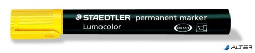 Alkoholos marker, 2-5 mm, vágott, STAEDTLER "Lumocolor® 350", sárga