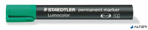 Alkoholos marker, 2-5 mm, vágott, STAEDTLER 'Lumocolor® 350', zöld