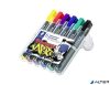 Alkoholos marker készlet, 2-5 mm, vágott, STAEDTLER 'Lumocolor® 350', 6 különböző szín