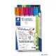 Táblamarker készlet, 2 mm, kúpos, STAEDTLER "Lumocolor® 351", 10 különböző szín