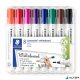 Táblamarker készlet, 2 mm, kúpos, STAEDTLER 'Lumocolor® 351', 8 különböző szín