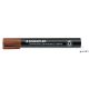 Alkoholos marker, 2 mm, kúpos, STAEDTLER "Lumocolor® 352", barna